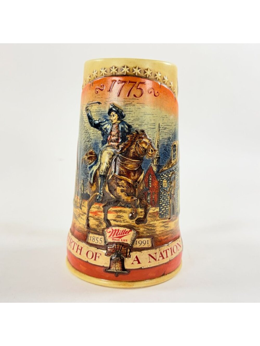 Miller High Life Beer Stein Mug 1775 Birth of A Nation 1st in Series Limited USA